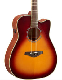 Yamaha FGCTA BS Transacoustic Guitarra Electroacústica Western Brown Sunburst 4