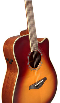 Yamaha FGCTA BS Transacoustic Guitarra Electroacústica Western Brown Sunburst 5