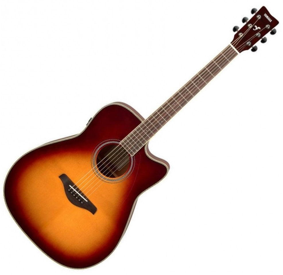 Yamaha FGCTA BS Transacoustic Guitarra Electroacústica Western Brown Sunburst 6