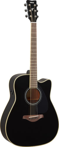 Yamaha FGCTA BL Transacoustic Guitarra Electroacústica Western Negra 2