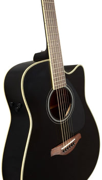 Yamaha FGCTA BL Transacoustic Guitarra Electroacústica Western Negra 5