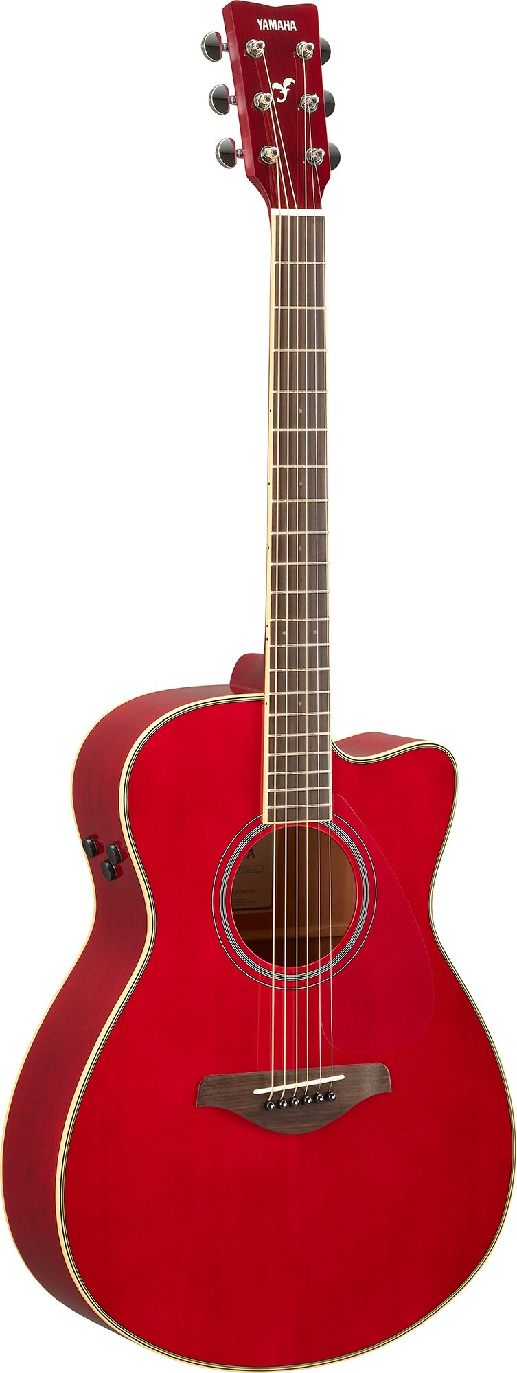 Yamaha FSCTA RR Transacoustic Guitarra Electroacústica Concierto Ruby Red 2