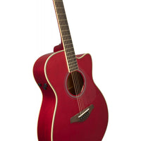 Yamaha FSCTA RR Transacoustic Guitarra Electroacústica Concierto Ruby Red 5