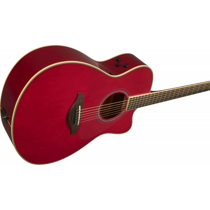 Yamaha FSCTA RR Transacoustic Guitarra Electroacústica Concierto Ruby Red 6