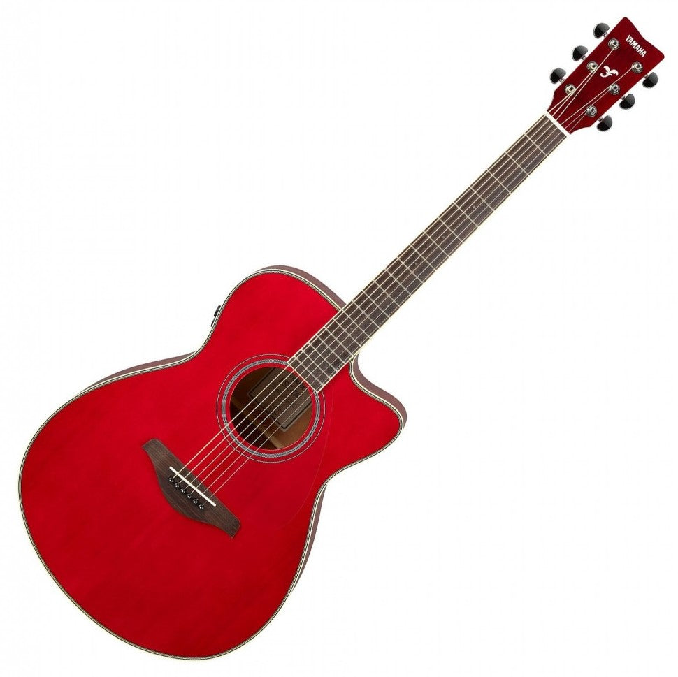 Yamaha FSCTA RR Transacoustic Guitarra Electroacústica Concierto Ruby Red 7