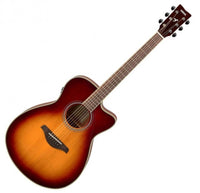 Yamaha FSCTA BS Transacoustic Guitarra Electroacústica Concierto Brown Sunburst 5