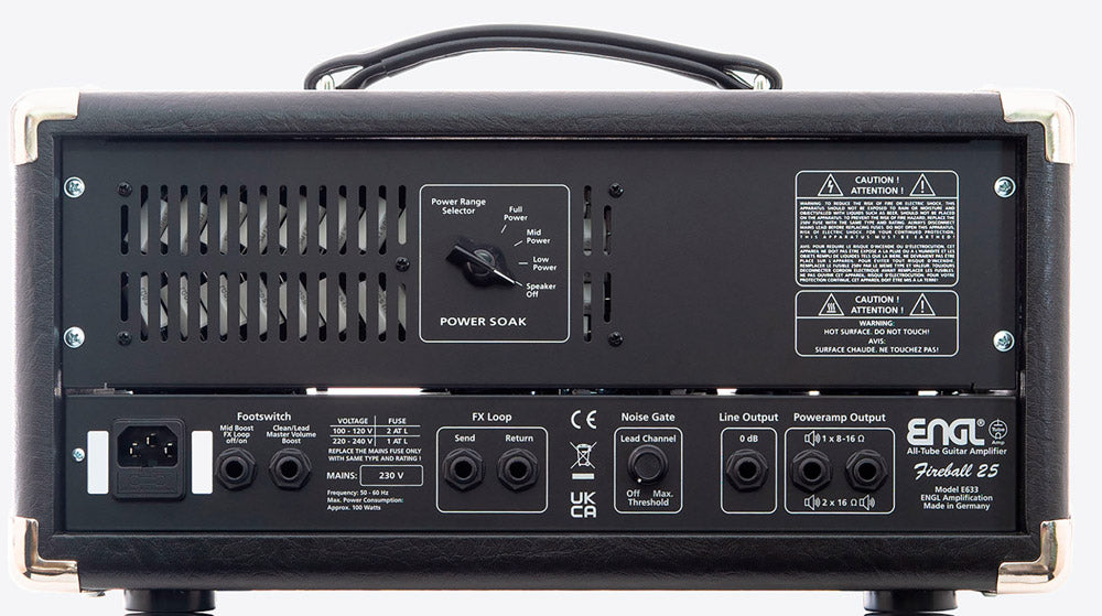 Engl E633BO Fireball 25 Amplificador Cabezal Guitarra Blackout 2