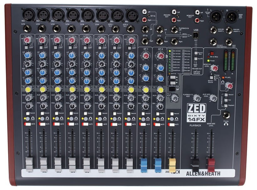 ALLEN & HEATH ZED6014FX Mesa de Mezclas con Efectos 1