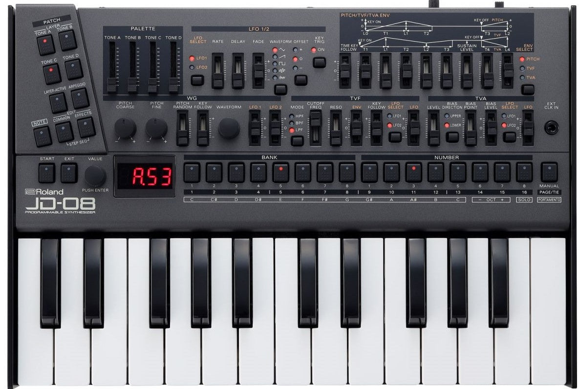 Roland JD08 Boutique Módulo de Sonido Sintetizador JD800 18