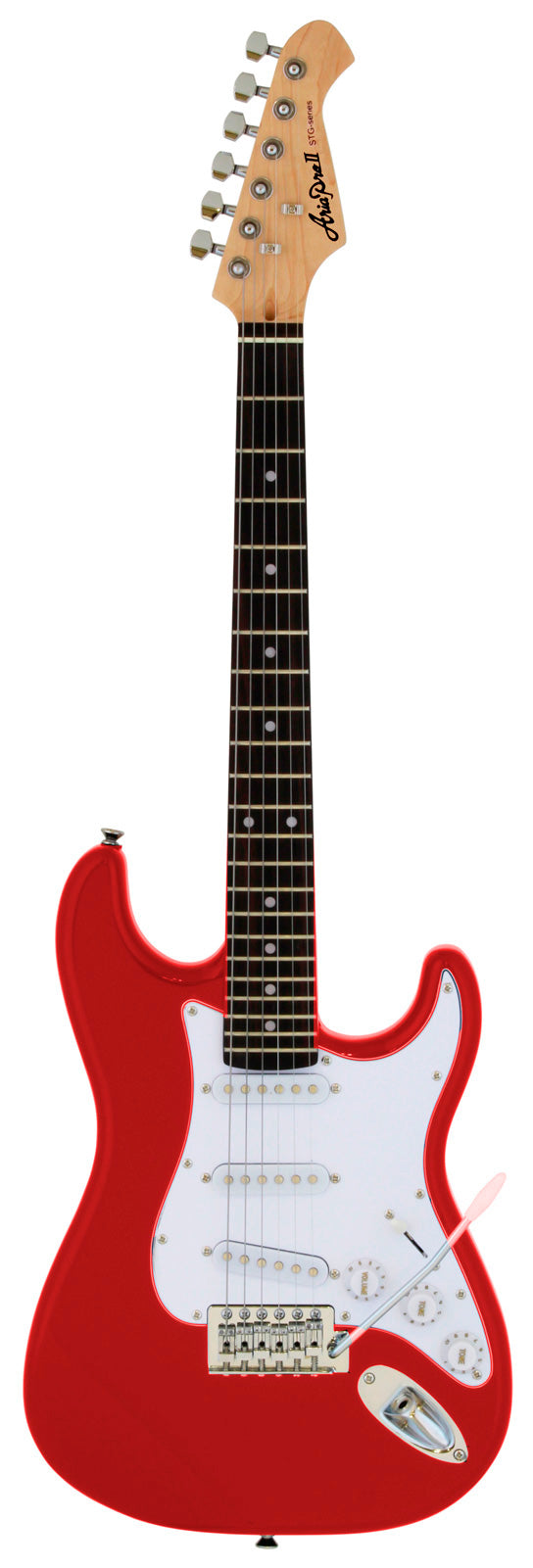 Aria STG-MINI RD Strat Guitarra Eléctrica Mini Roja 1