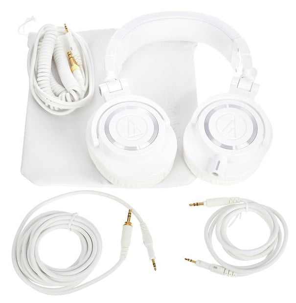 Audio Technica ATHM50X WH Auriculares Profesionales de Estudio Blanco 11