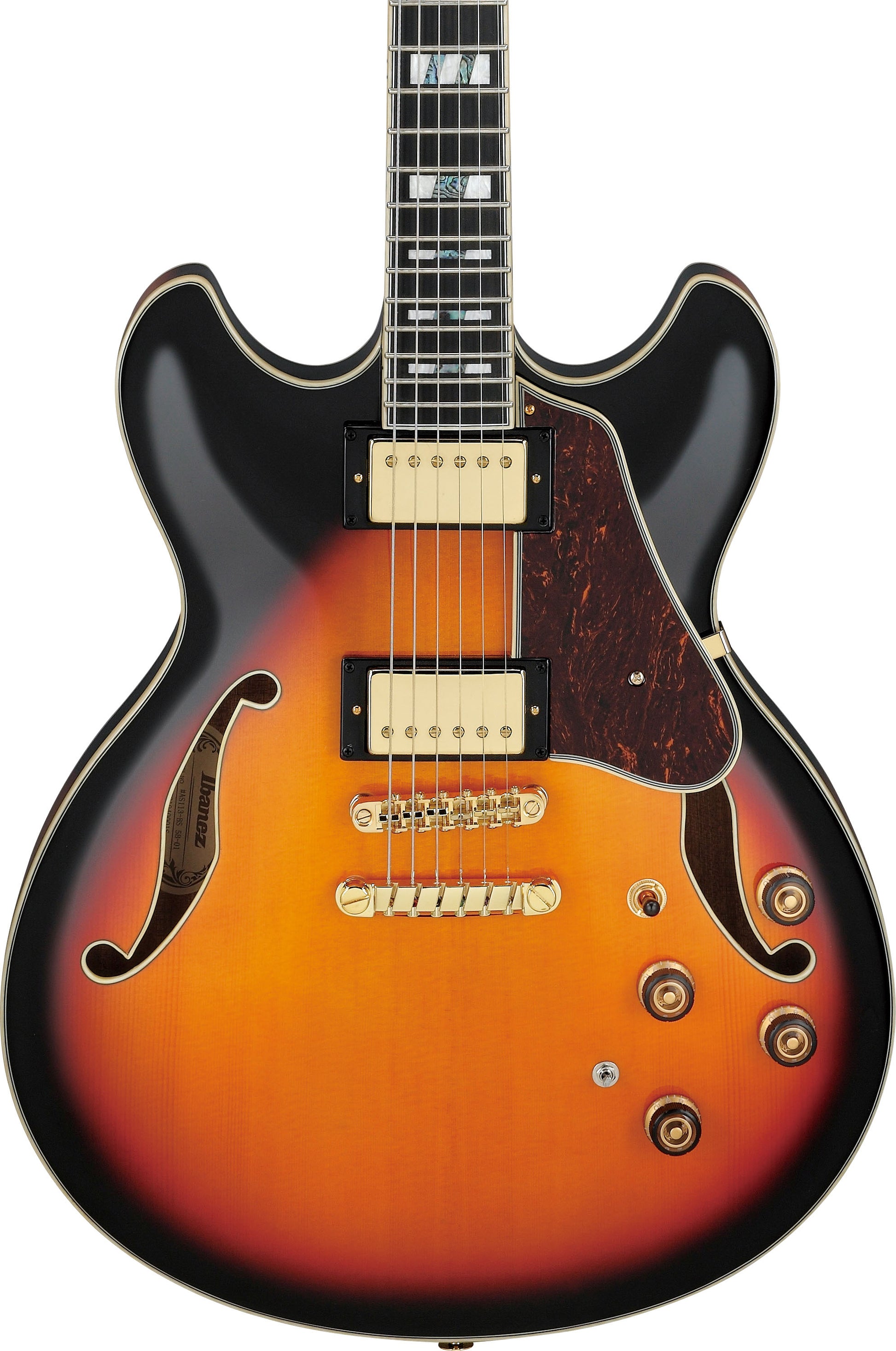 Ibanez AS113 BS Guitarra Eléctrica Brown Sunburst 4