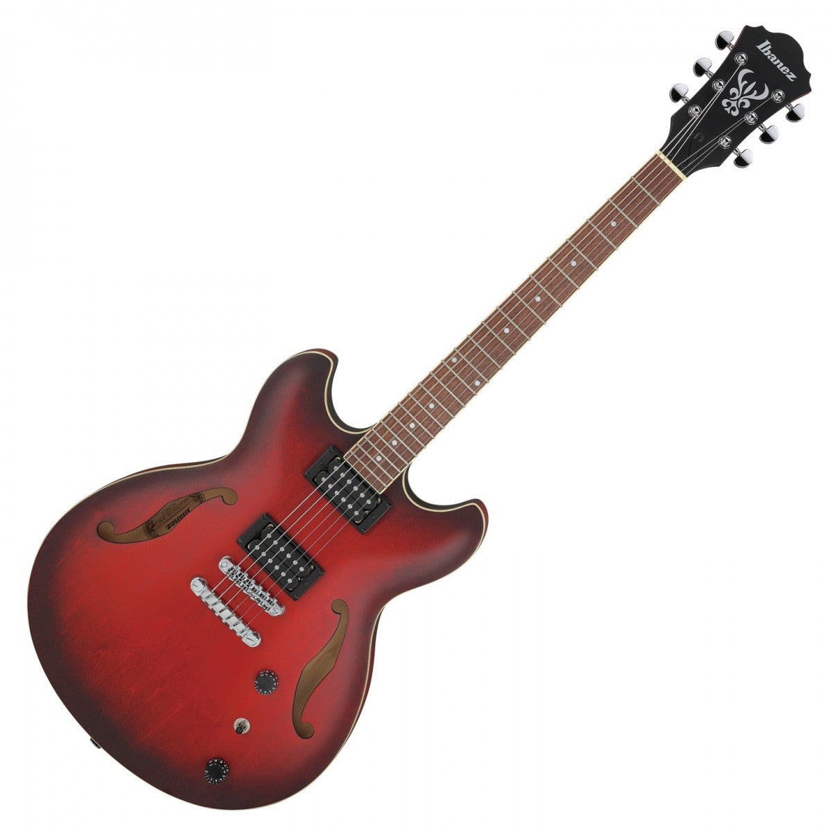 Ibanez AS53 SRF Guitarra Eléctrica Sunburst Red Flat 12