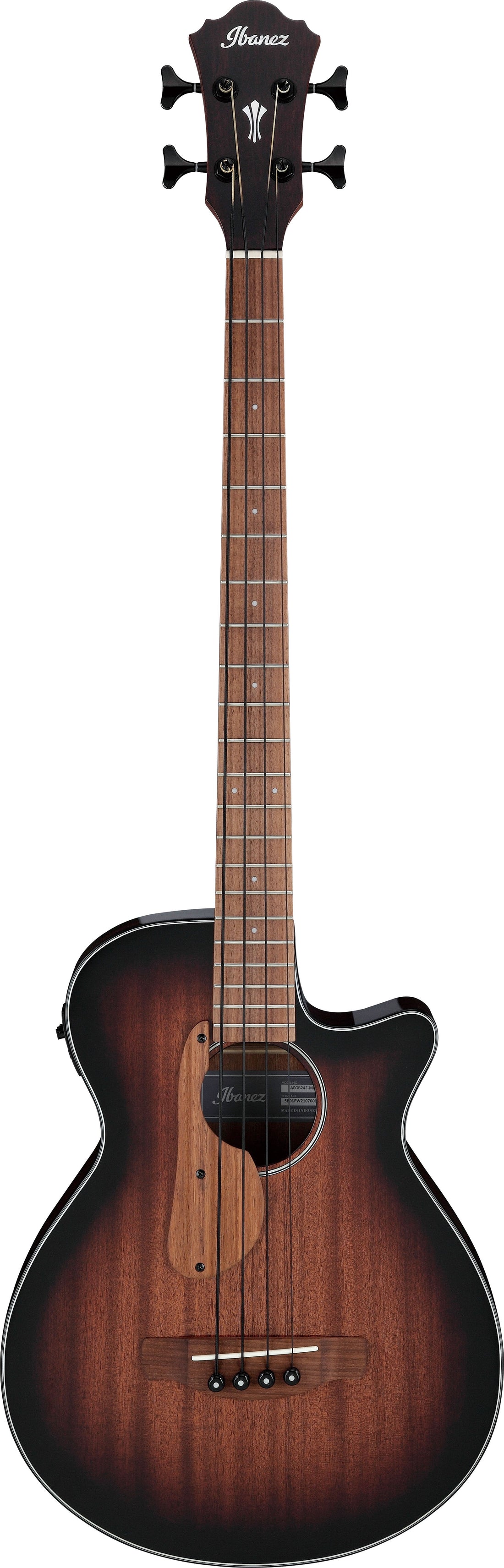 Ibanez AEGB24E MHS Bajo ElectroAcústico Mahogany Sunburst High Gloss 1