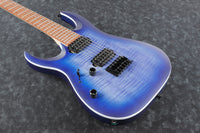 Ibanez RGA42FML BLF Guitarra Eléctrica para Zurdos Blue Lagoon Burst Flat 5