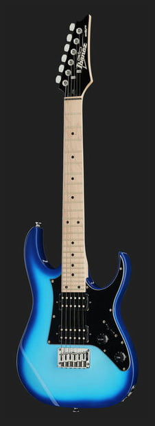 Ibanez GRGM21M BLT Guitarra Eléctrica Mini Blue Burst 13