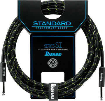 Ibanez SI20 BG Cable Guitarra 6 Metros Negro y Verde 1