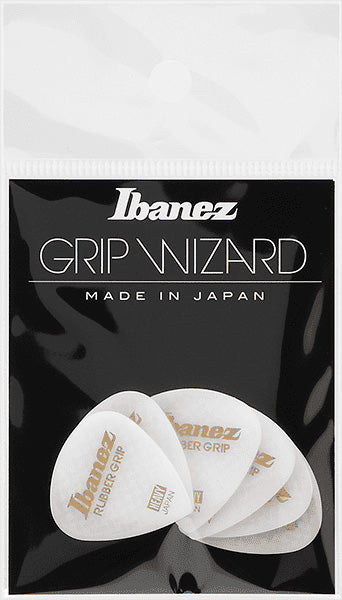 Ibanez PPA16HRGWH Grip Wizard Rubber Grip Pack 6 Púas Heavy Blancas 1