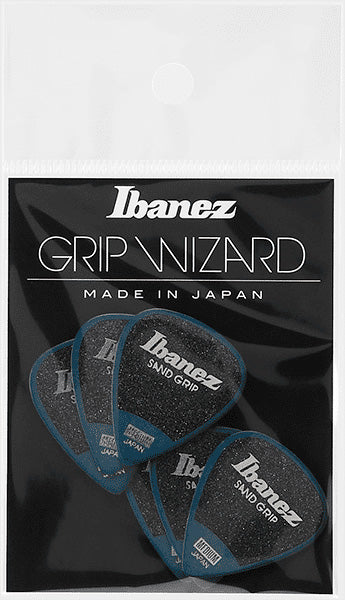 Ibanez PPA14MSGDB Grip Wizard Sand Grip Pack 6 Púas Medium Deep Blue 1