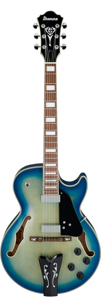 Ibanez GB10EM JBB George Benson Guitarra Eléctrica Jet Blue Burst 1