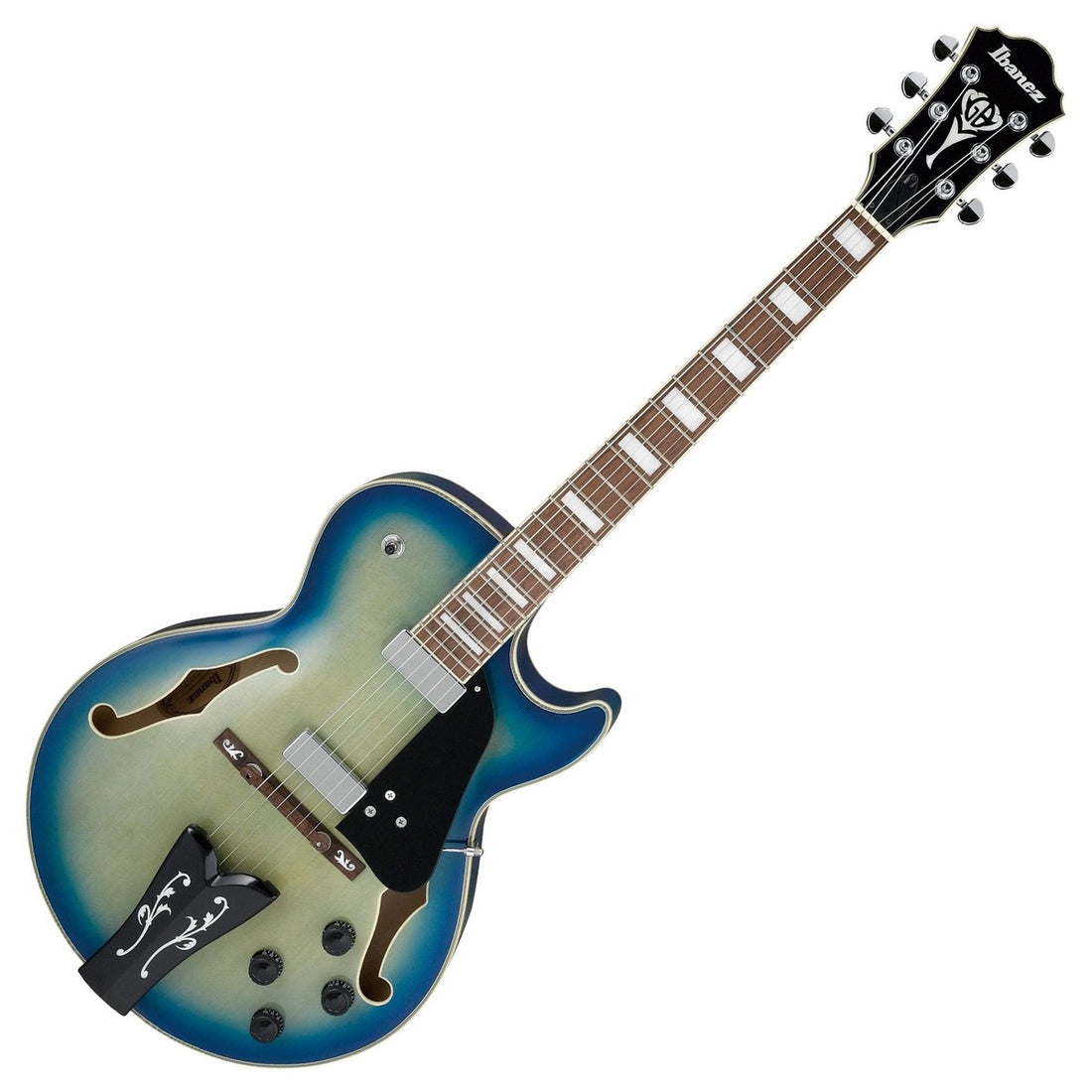 Ibanez GB10EM JBB George Benson Guitarra Eléctrica Jet Blue Burst 2