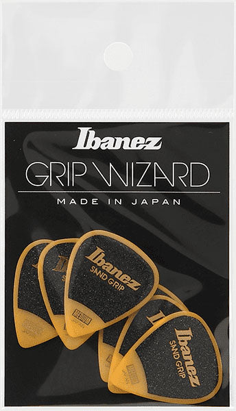 Ibanez PPA14MSGYE Grip Wizard Sand Grip Pack 6 Púas Amarillas 1