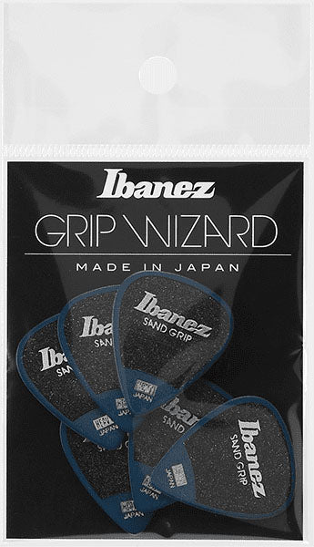 Ibanez PPA14HSGDB Grip Wizard Sand Grip Pack 6 Púas Heavy Deep Blue 1