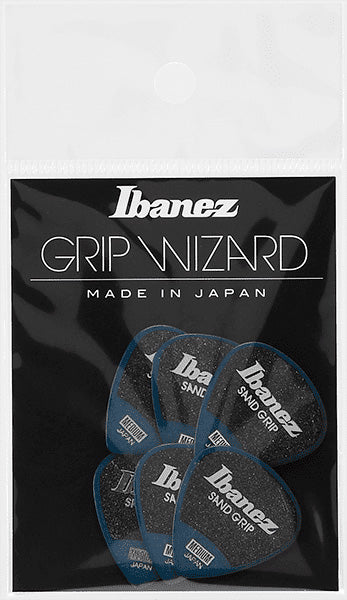 Ibanez PPA16MSGDB Grip Wizard Sand Grip Pack 6 Púas Medium Deep Blue 1