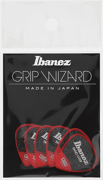 Ibanez PPA16MSGRD Grip Wizard Sand Grip Pack 6 Púas Rojas 1