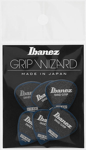 Ibanez PPA16XSGDB Grip Wizard Sand Grip Pack 6 Púas Extraheavy Deep Blue 1