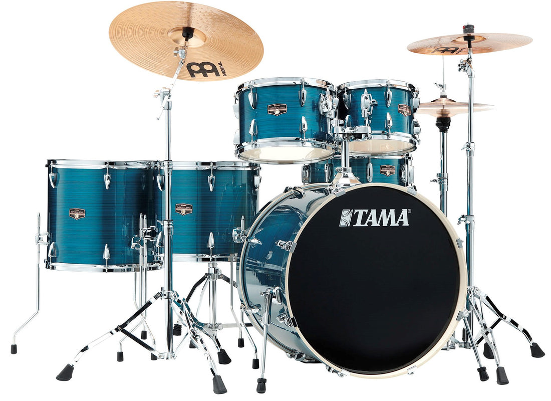 Tama IP62H6W HLB Imperialstar Batería Acústica con Herrajes y Platos Hairline Blue 1