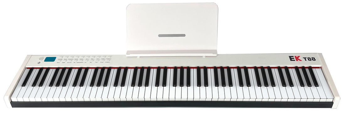 EK T88BWH Piano Portátil 88 Teclas Blanco 1