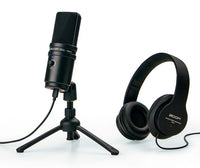 Zoom ZUM2 PMP Podcast Mic Pack Micrófono Condensador USB con Auriculares 1