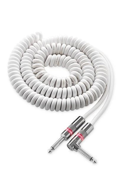 Monster CLAS-I-21AC WH Prolink Classic Cable Espiral Instrumento Jack Recto Acodado 6.4M Blanco 1