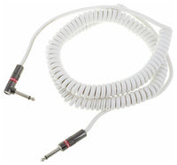 Monster CLAS-I-21AC WH Prolink Classic Cable Espiral Instrumento Jack Recto Acodado 6.4M Blanco 2