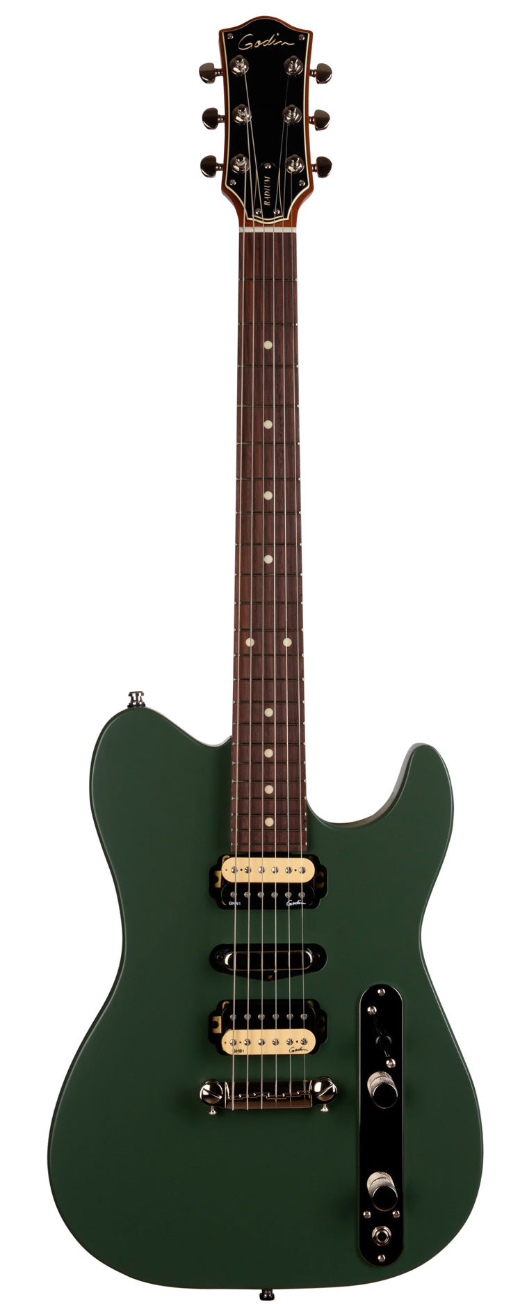 Godin Radium MG RW Guitarra Eléctrica Matte Green 1