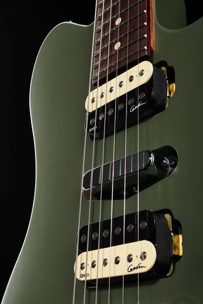 Godin Radium MG RW Guitarra Eléctrica Matte Green 11