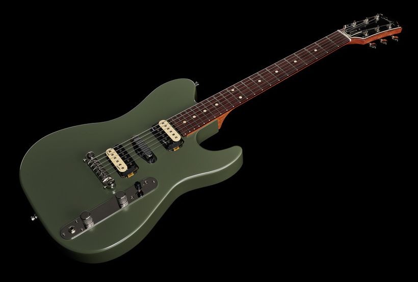 Godin Radium MG RW Guitarra Eléctrica Matte Green 13