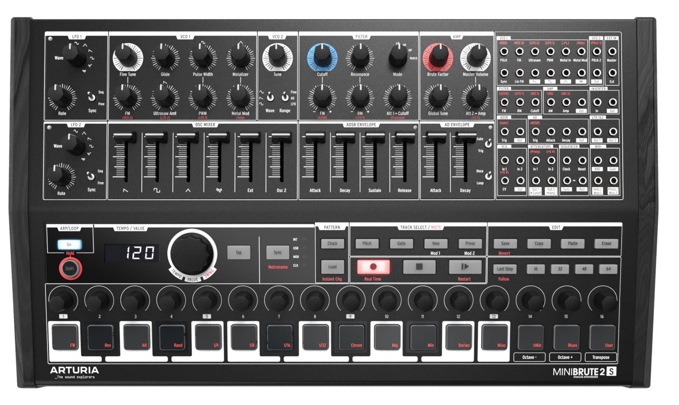 Arturia Minibrute 2S Noir Sintetizador Analógico Negro 1