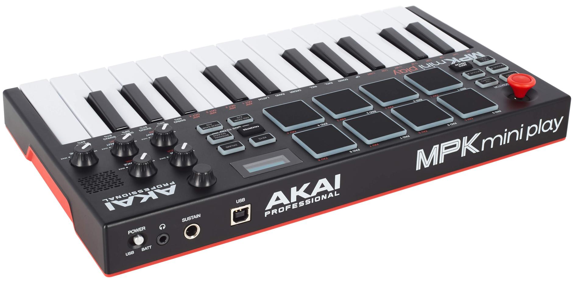 AKAI MPK Mini Play MK3 Teclado Controlador Midi