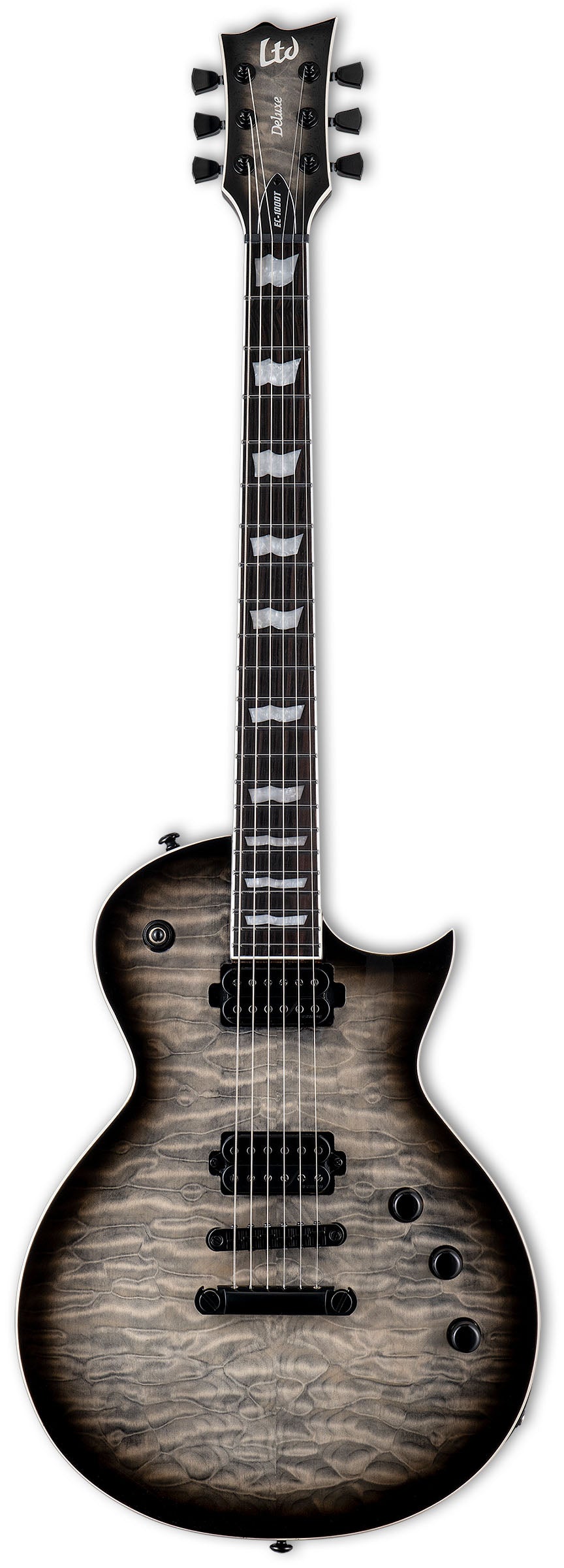 ESP LTD EC1000T QM CB Guitarra Eléctrica Charcoal Burst 1