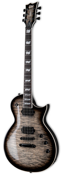 ESP LTD EC1000T QM CB Guitarra Eléctrica Charcoal Burst 2