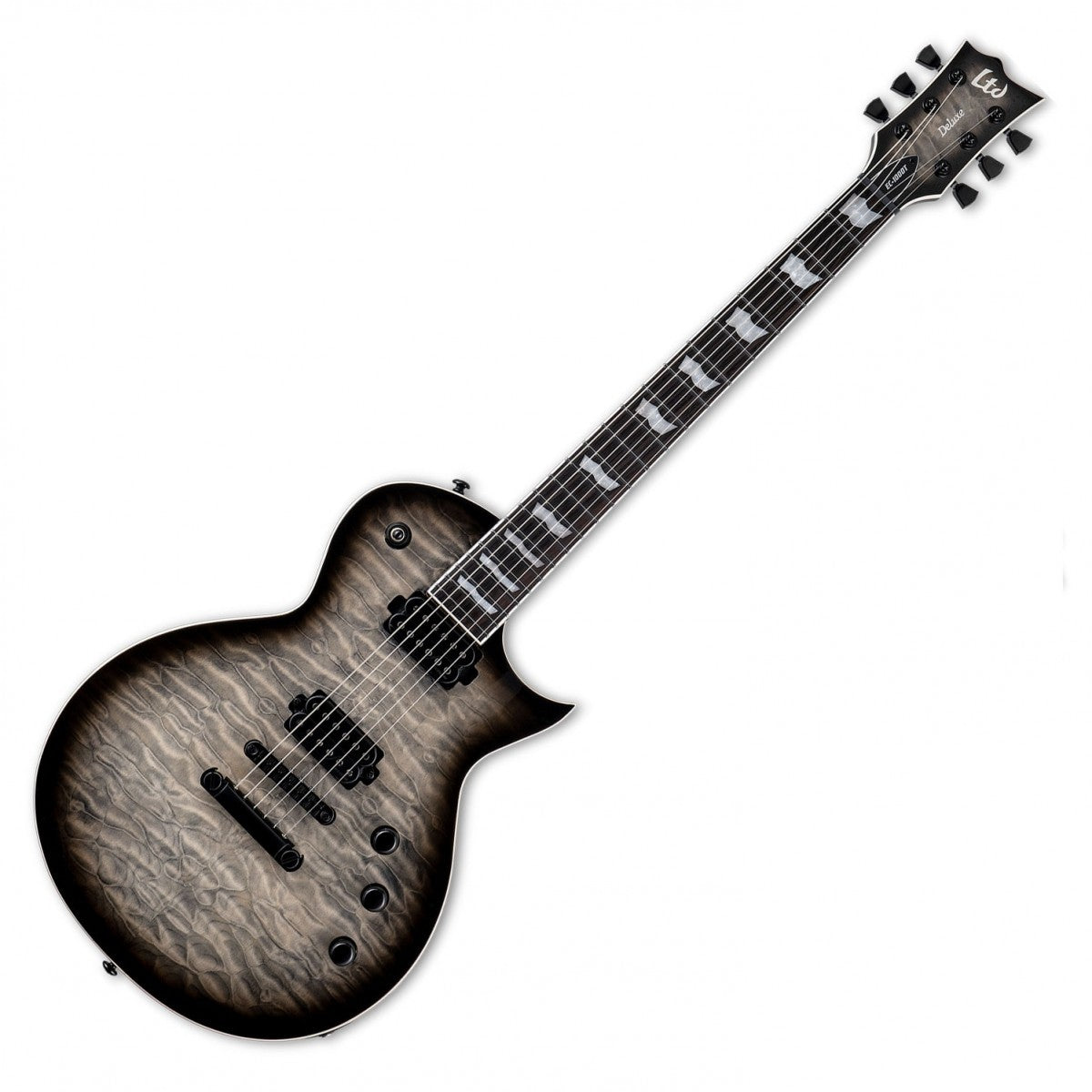 ESP LTD EC1000T QM CB Guitarra Eléctrica Charcoal Burst 4