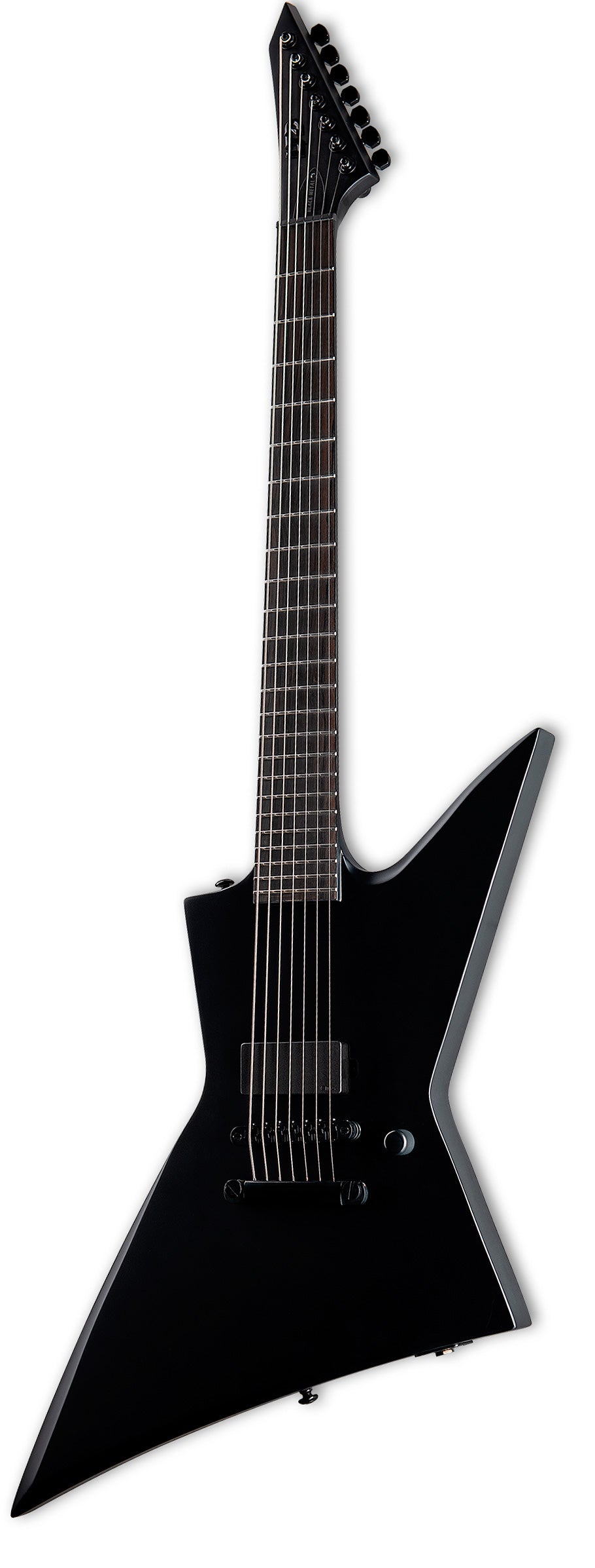 ESP LTD EX7 Baritone Black Metal BS Guitarra Eléctrica 7 Cuerdas Black Satin 2