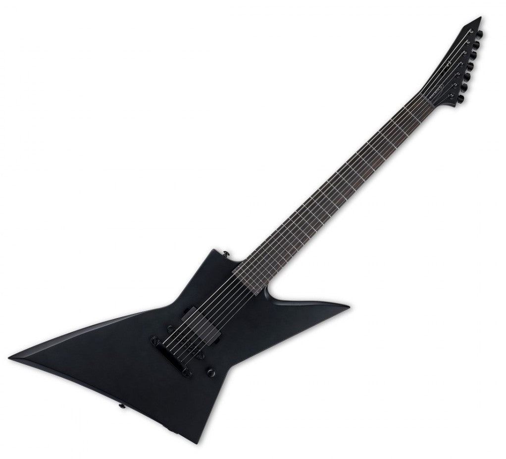 ESP LTD EX7 Baritone Black Metal BS Guitarra Eléctrica 7 Cuerdas Black Satin 4