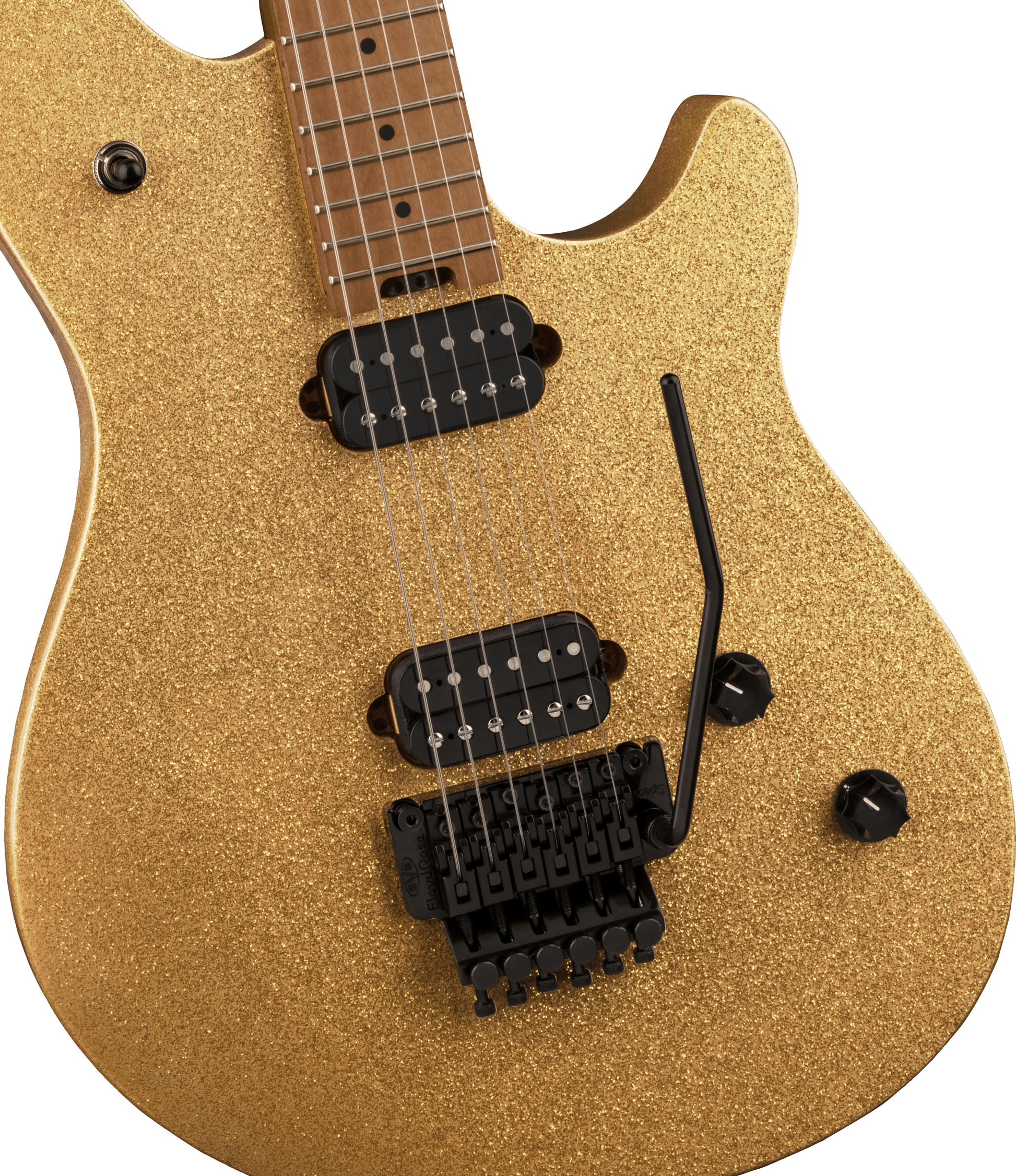 EVH Wolfgang Standard BKD MN Guitarra Eléctrica Gold Sparkle 4