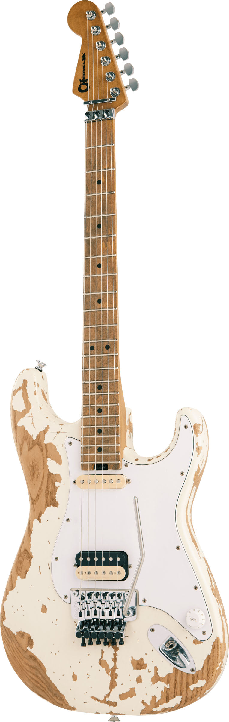 Charvel Henrik Danhage Le Signature Pro-Mod So-Cal Style 1 HS FR MN Guitarra Eléctrica White Relic 3