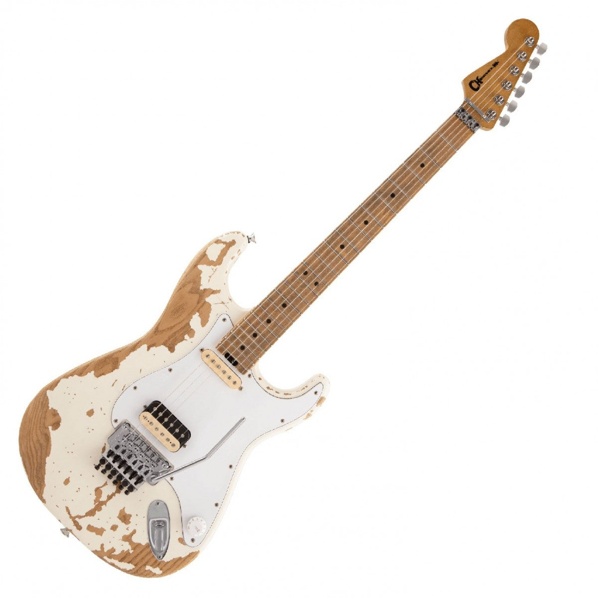 Charvel Henrik Danhage Le Signature Pro-Mod So-Cal Style 1 HS FR MN Guitarra Eléctrica White Relic 8