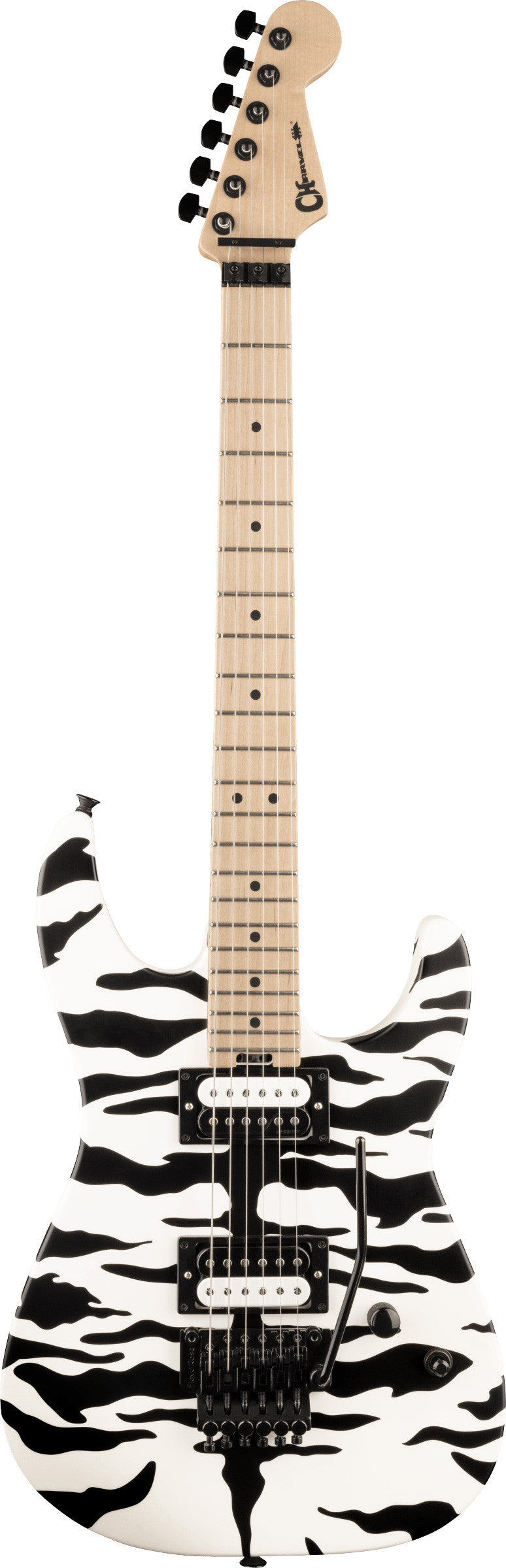 Charvel Satchel Signature Pro-Mod DK22 HH FR MN Guitarra Eléctrica Satin White Bengal 1