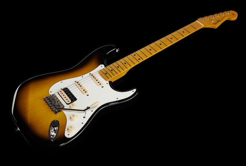 Fender Jv Modified 50S Stratocaster HSS MN Guitarra Eléctrica 2 Colores Sunburst 17